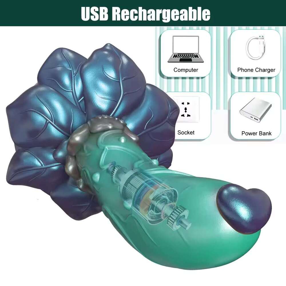 Cute Colorful Dragon Rose Vibrator Lesbian G-spot Stimulation Monster Dildo sia Anal Plugs Adult Toys