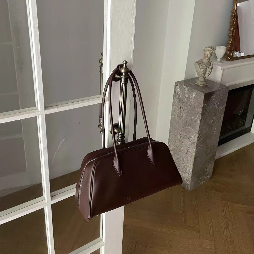 Motingsome Top Layer Cow Leather Shoulder Women Bags Retro Lady Underarm Saddle Bag Calfskin Causal Tote Purses Handbag New Genuine Leather