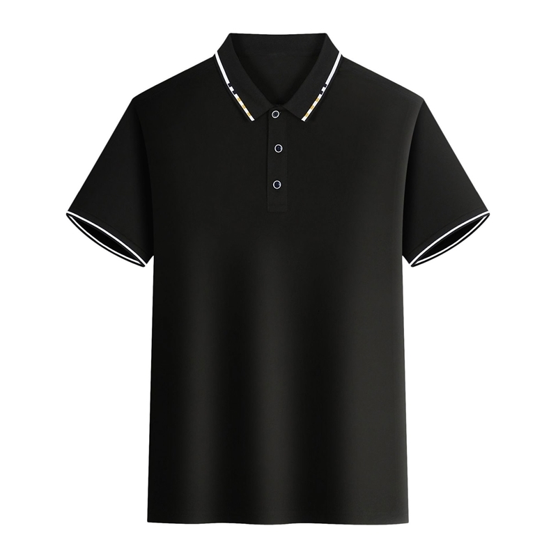 Mens summer casual fashion polo shirt short sleeve mens short sleeve color lapel top T-shirt short sleeve lapel fashion 250206