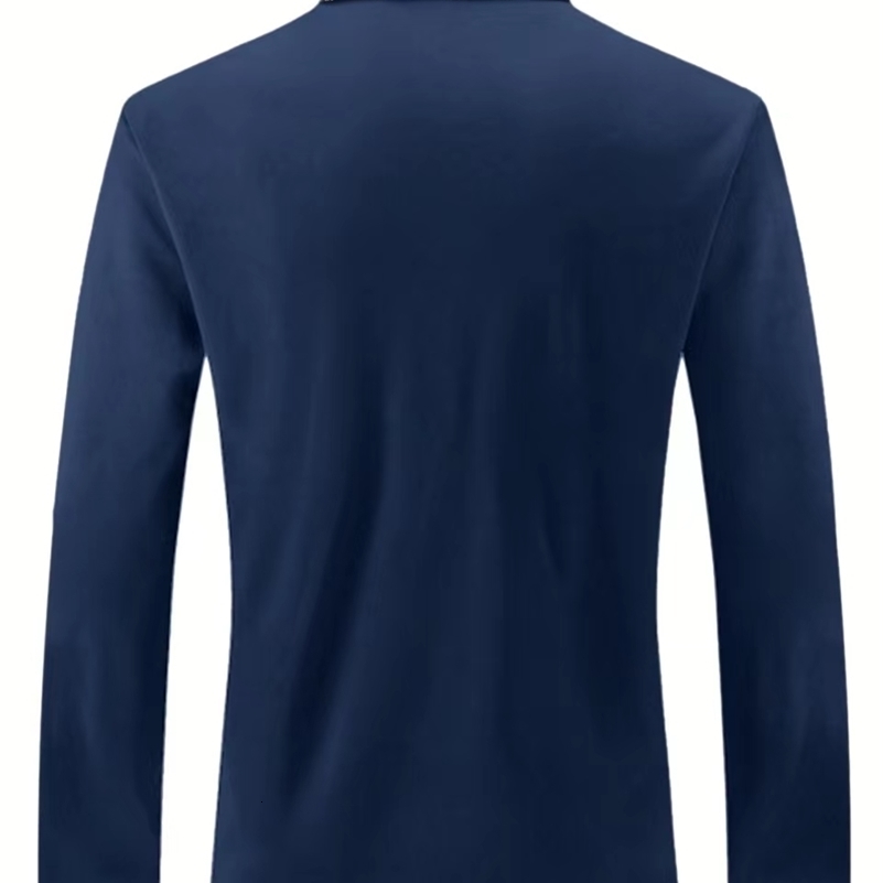 Spring and Autumn Mens Polo Zipper Shirt Pocket Collar Shirt Sports and Leisure Polo Shirt Mens FD08244360 250206