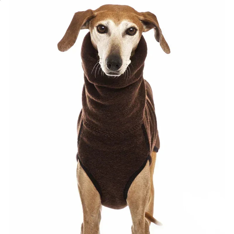 Pet Winter Warm High Collar Jumper Sweater Greyhound Dog Thickened Clothes Coat Pullover For Medium Large Dogs Mascotas Supplies 250206