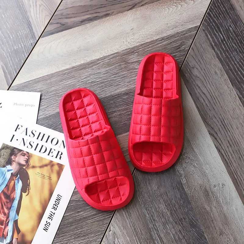 Home Bathroom Slippers Women Fi Soft Sole EVA Indoor Slides Woman Sandals 2023 Summer N-slip Woman Man SlippersXJ250207