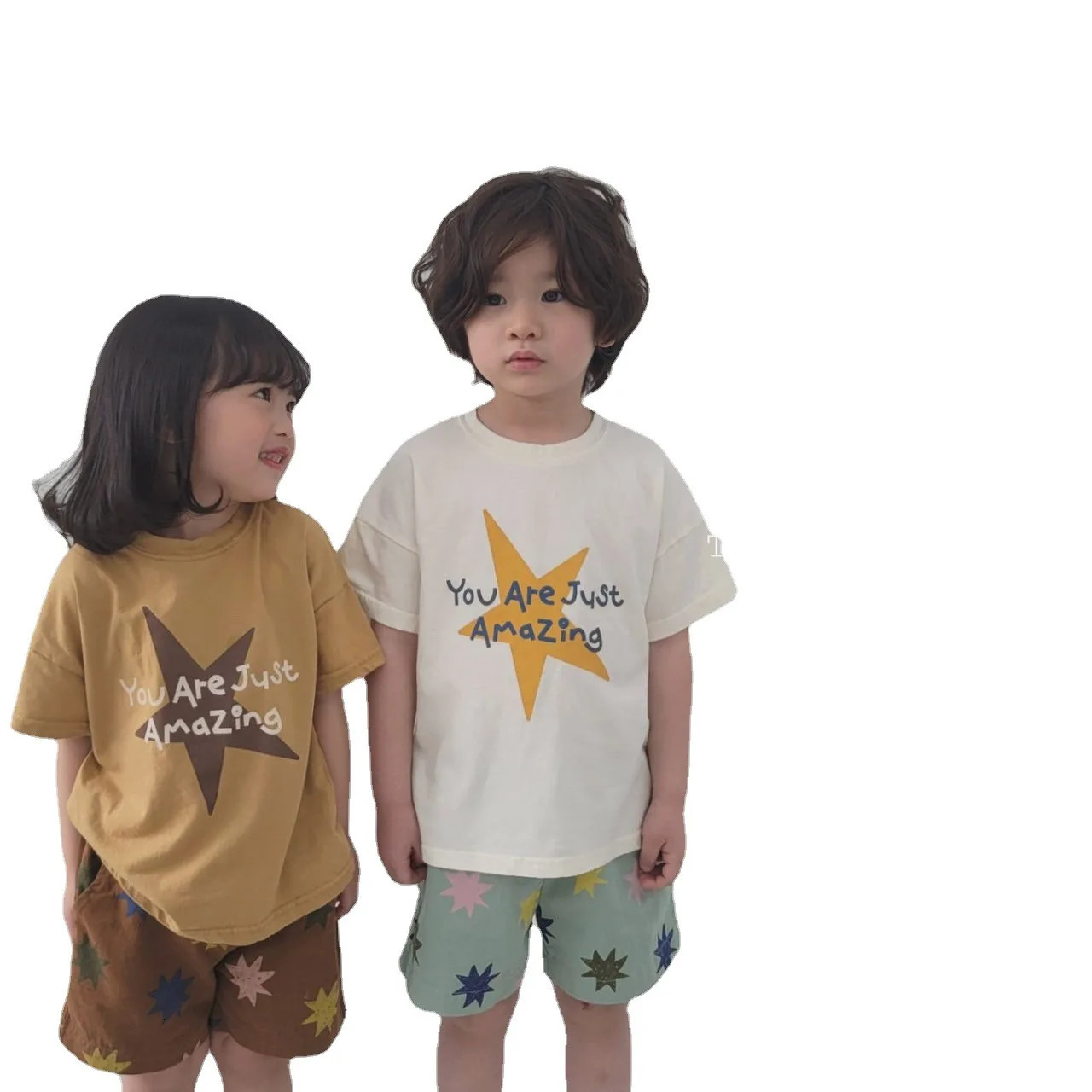 Children Clothing Kids Playful Printed Shorts Summer Boys Girls Cotton Personality Stylish Loose All Match Shorts 250207