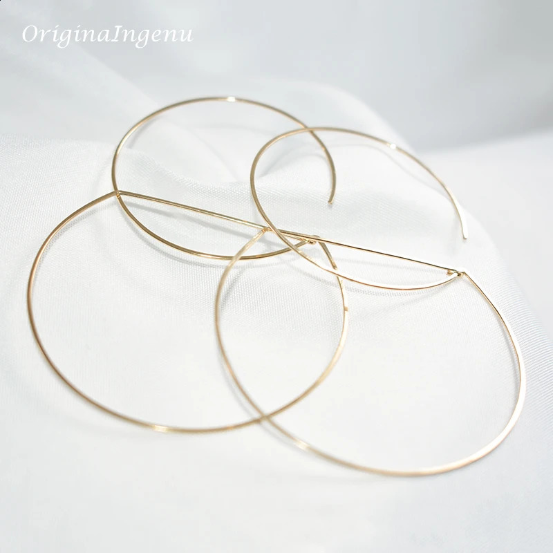 Gold Filled Hoop Earrings Handmade Jewelry 925 Silver Brincos Pendientes Boho OrecchiniEarrings For Women Oorbellen 250207