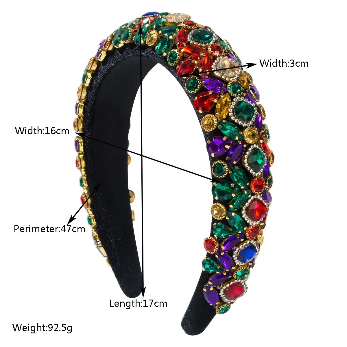 Baroque Wide-edged Flannel Heavy Industry Court Style Retro Headband Gorgeous Dinner High-end Hair Accessories 250207