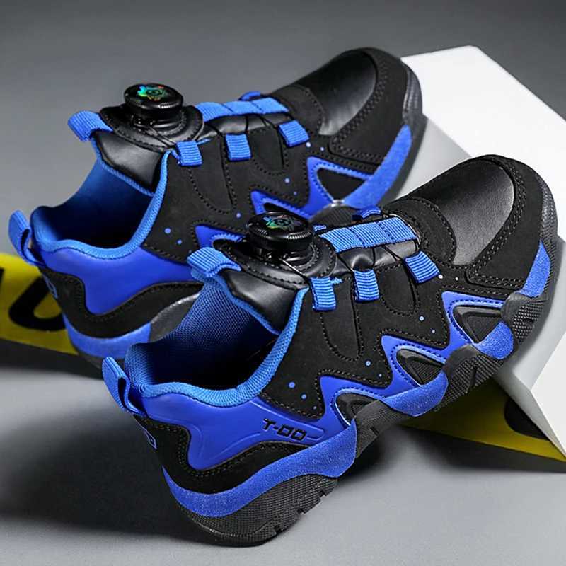 Childrens Walking Shoes Cushioning Lightweight Fashionable Running Shoes Rotating Buckle Outdoor Casual Sports Shoes for Kids W250207