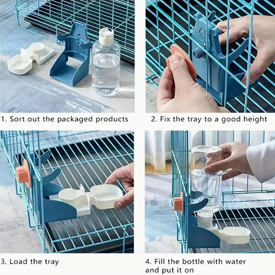 Automatic water dispenser for birds parrot feeding cage transparent parakeet seed container food feeding cage water dispenser 250207