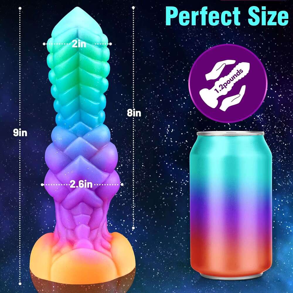 Masturbator Colorful Glow-in-the-Dark Plug Soft Liquid Silicone Rear Anal Expansion Sex Toys Adult Female Dildo