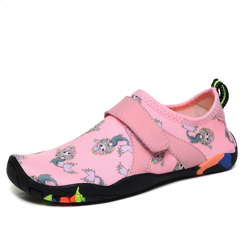 Aqua Shoes Childrens Barefoot Water Shoes Quick-drying Breathable Anti-slip Beach Slippers Sports Sneakers Wading Footwear 250207