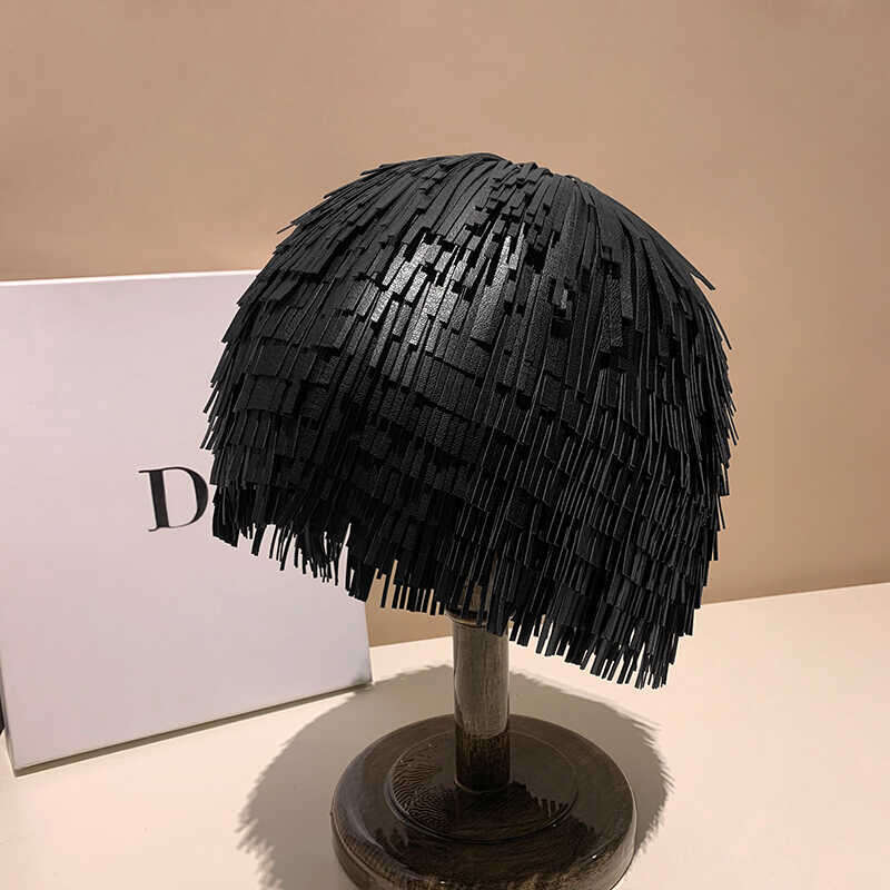 Korean version versatile trendy PU toe cap for women's spring summer new collection, Instagram influencer, personalized and fashionable, face enh