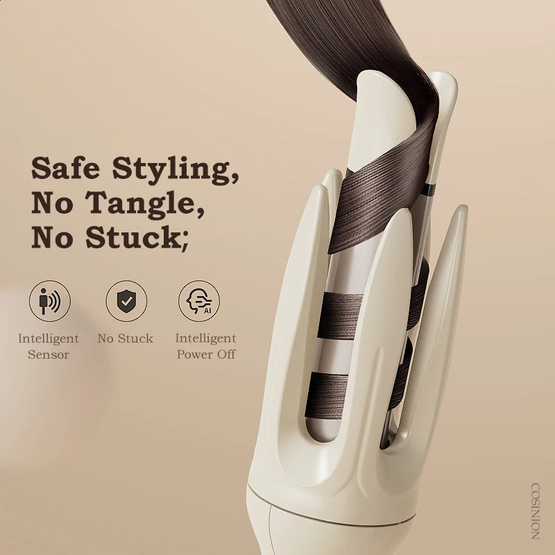 Automatic Hair Curler 28mm Negative Ions Electric Ceramic Curling Hair Stick Rotating Curl Waves Tangle Curling Iron Styler 250206