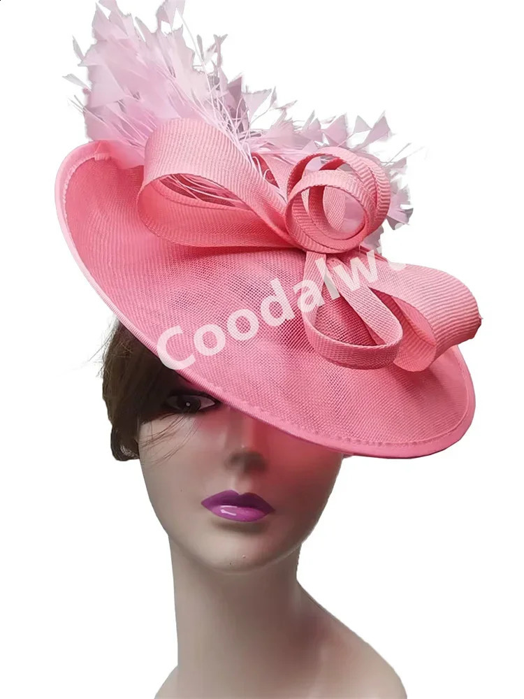 Event Show Fascinator Pillbox Cap Women Chic Party Tea Chapeau Cap Elegant Ladies Formal Dress Church Cocktail Millinery Cap 250207
