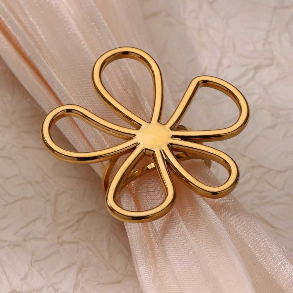Home>Products>Womens Wreath>Hollow Flower Stainless Steel Ring 2024 Trend Statement>Fashion Jewelry Wedding Couple Band W250207