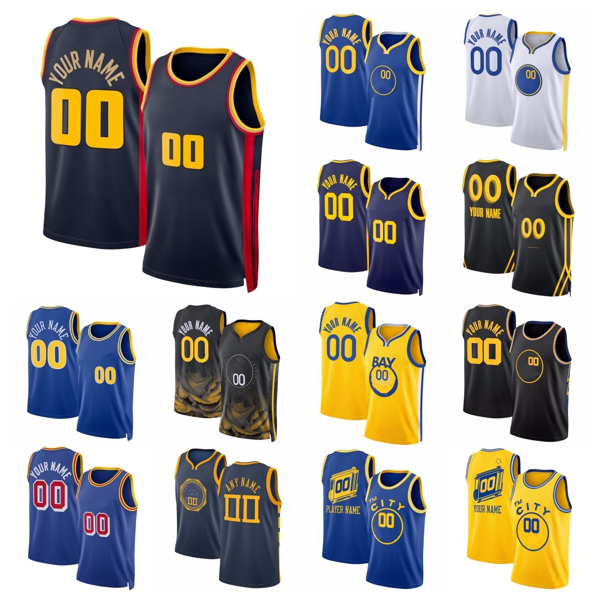 Jimmys Butler Warriors Basketball Jersey Stephens Curry Andrews Wiggins Buddy Hield Jonathan Kuminga De'Anthony Melton Draymond Green Trayce Jackson-Davis City