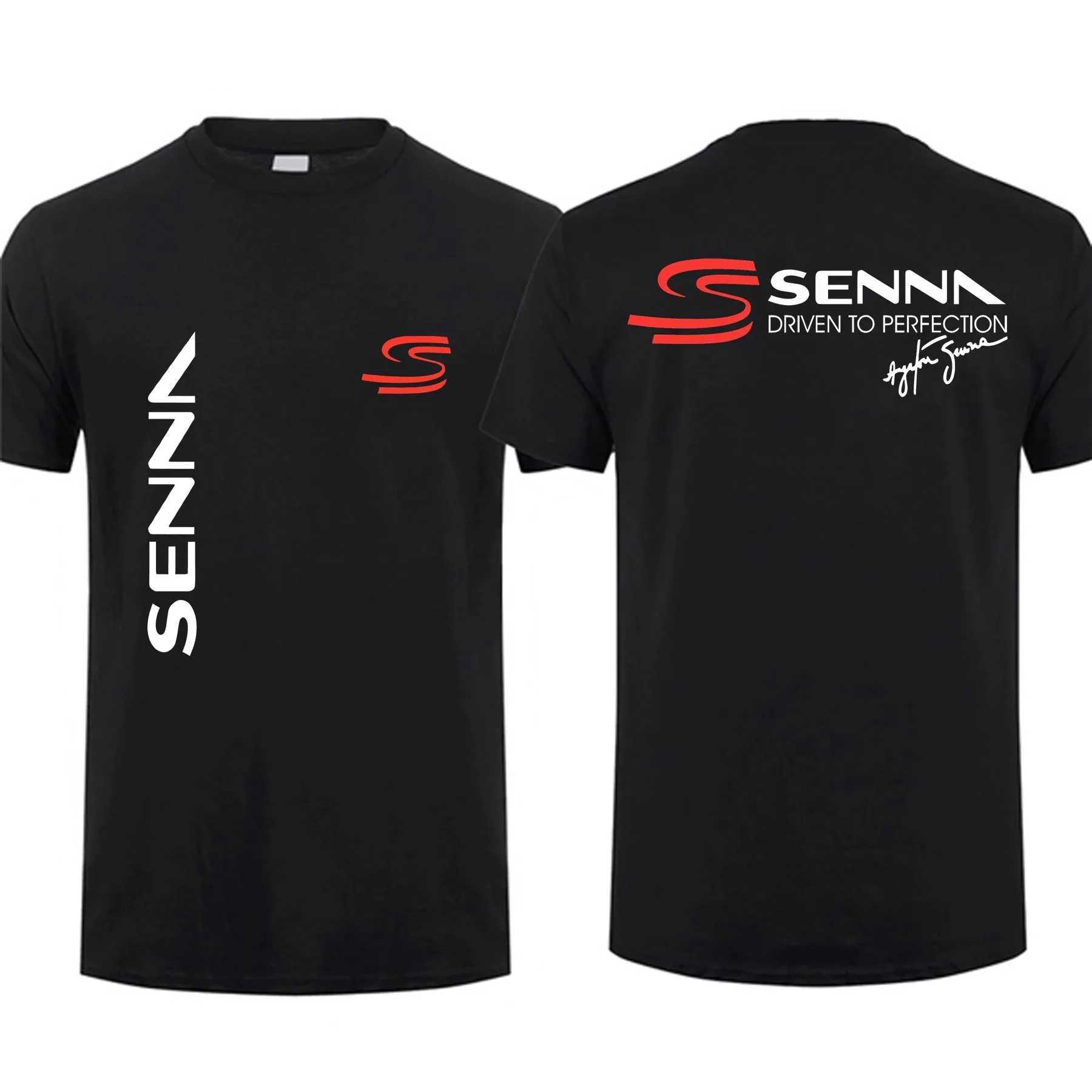 2024 Fashion Men T Shirt Casual Ayrton Senna Brazilian Formula 1 Legend T-shirt Graphic Oversized Breathable Streetwear S-4XLT250207