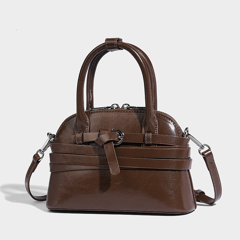 Bag Autumn And Winter Casual Minimalist Niche Winding Design, Hand-Held Shell Bag, Commuting Daily Fashionable Versatile Single Shoulder Diagonal Cros