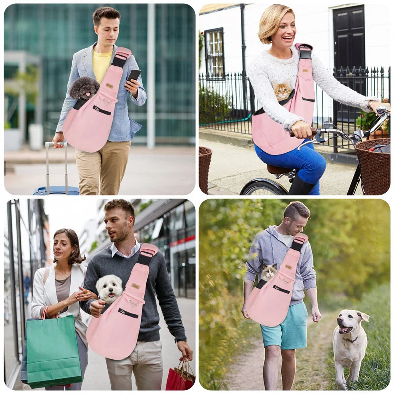 Pet Dog Bag Outdoor Travel Puppy Shoulder Bags Dogs Single Comfort Sling Handbag Tote Pouch Kitten Corgi Transport Pets 250206