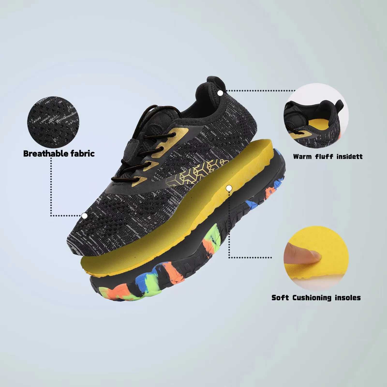 Kids Shoes Barefoot Sneakers For Children Multi Colored Hiking Shoes Childrens Beach Shoes Outdoor Sport W250207
