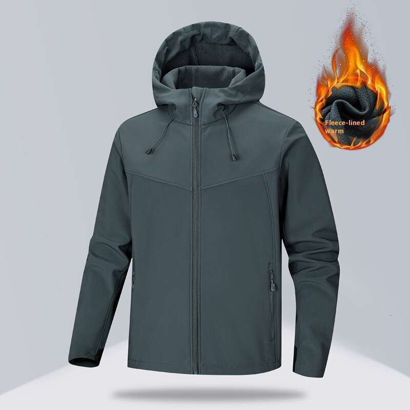 New Spring and Autumn Outdoor Soft Shell Rush Coat for Couples, Large Size Waterproof, Windproof, Wear resistant, and Warm Single Layer Coat