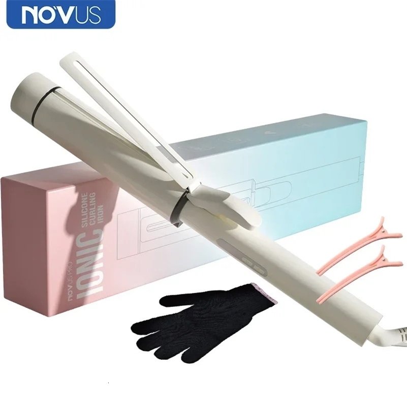 NOVUS 40MM Curling iron Hair waver iron 4000W Negative Ion Ceramic Fast Heating Hair curler Wave iron Big Wand Wave Hair styler 250206