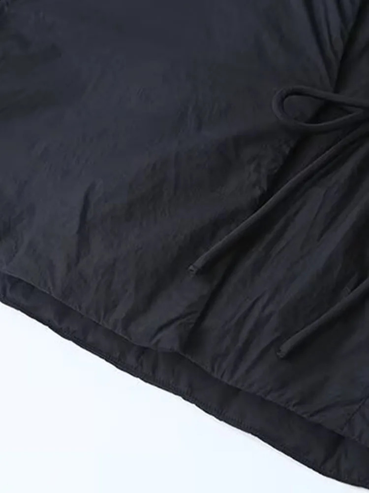 TRAF Women 2024 Autumn and Winter Fashion Minimax Threecolor Belt Kimono Casual Longsleeved Cottonpadded jacket Mujer 250113Z