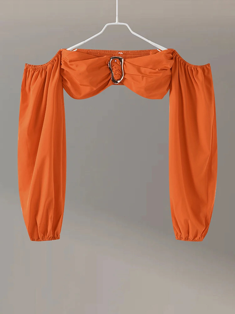 Sexy Hollow Out Skirt Set Women Off Shoulder Lantern Long Sleeve Short Top Skirt Lady Suit Summer Female Beach Outfit 250206