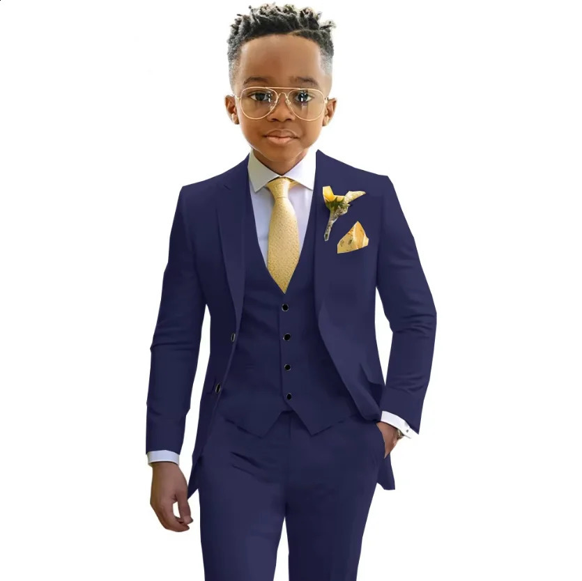 Boys Suit Mint Green Casual Blazer Slim Fit Young Clothes 3 Piece Set Kids Jacket Pant Vest Slim Fit Custom Wedding Tuxedo 250114