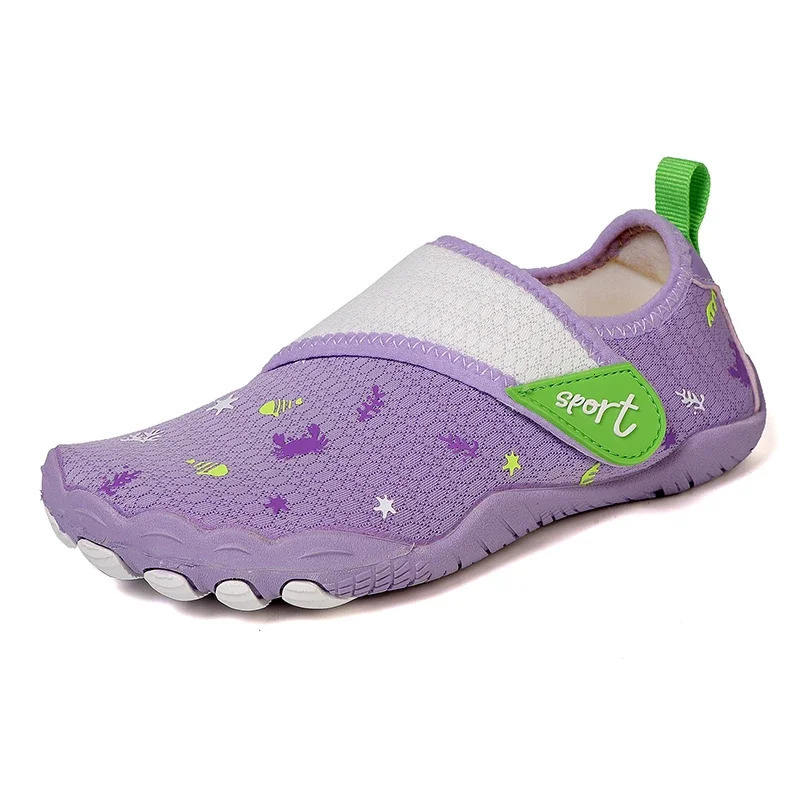 Kids Aqua Shoes Beach Fingers Barefoot Water Shoes Swimming Lightweight Non-slip Seaside River Sneakers Summer 250207