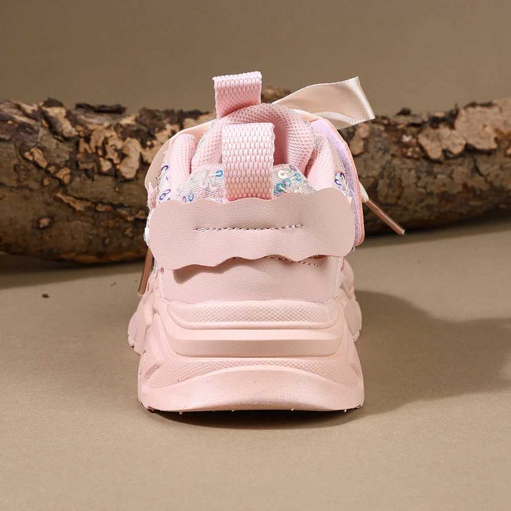 Children Shoes 2025 New Spring Toddler Girls Sport Shoes Bling Soft Sole Breathable Outdoor Tennis Fashion Kids SneakersXJ250207