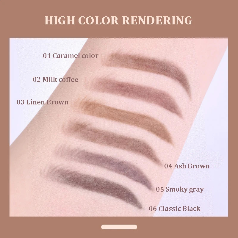 15mm Ultra Fine DoubleEnded Eyebrow Pencil Automatic Rotating Natural Waterproof Long Lasting Professional Pen Makeup 250108