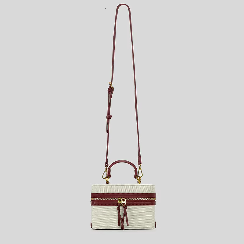 Fashion Box Women Handbags Designer Thick Canvas Shoulder Crossbody Bags Casual Spring And Summer Small Purses Canvas Cartoon