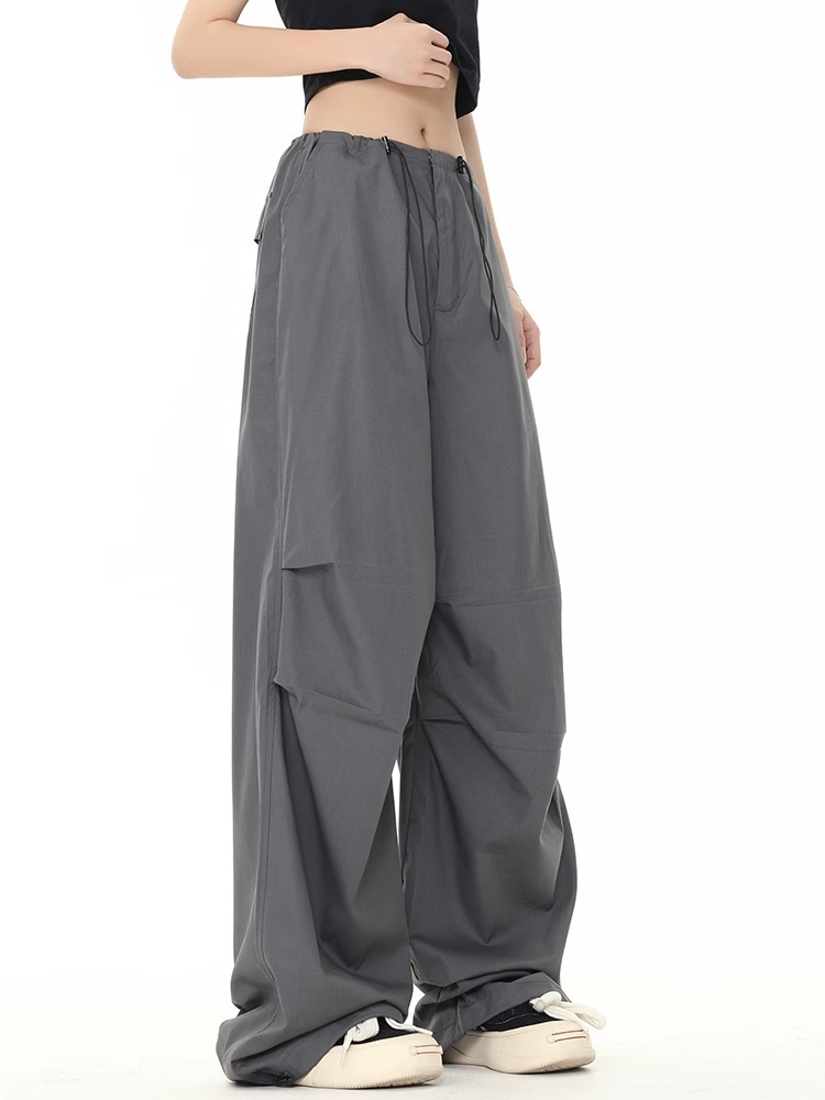 Women's Pants Smvp Y2K Parachute Women Harajuku Streetwear Wide Leg Baggy Sweatpants Female Vintage Hip Hop Joggers Cargo Trousers