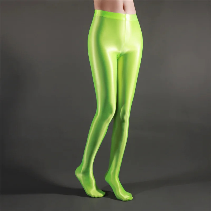 Glossy Opaque Leggings Shiny High Waist Tights Sexy Stockings Yoga Pants Training Women Sports Leggings Fitness 250207