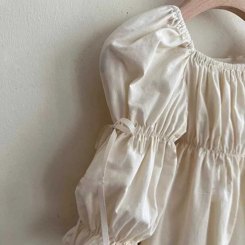 Clearance 90cm and 100cm 22236 Family Clothes Parent-child Dress Autumn Fashion Girls Dress Bubble Sleeve Princess Clothes W250207