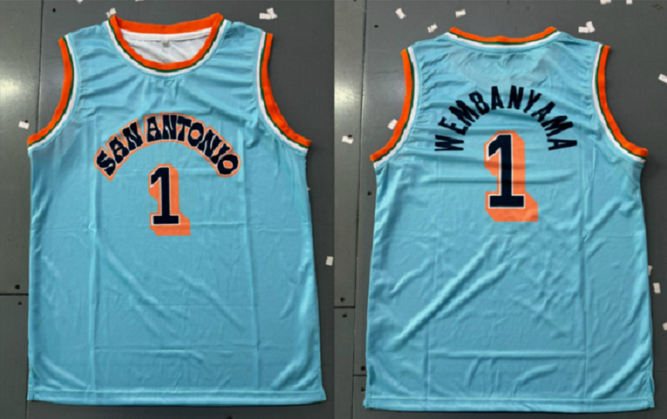 4 Fox Wembanyama 2024/25 Basketball Jersey Barnes Castle Custom any number any name Sttiched instock