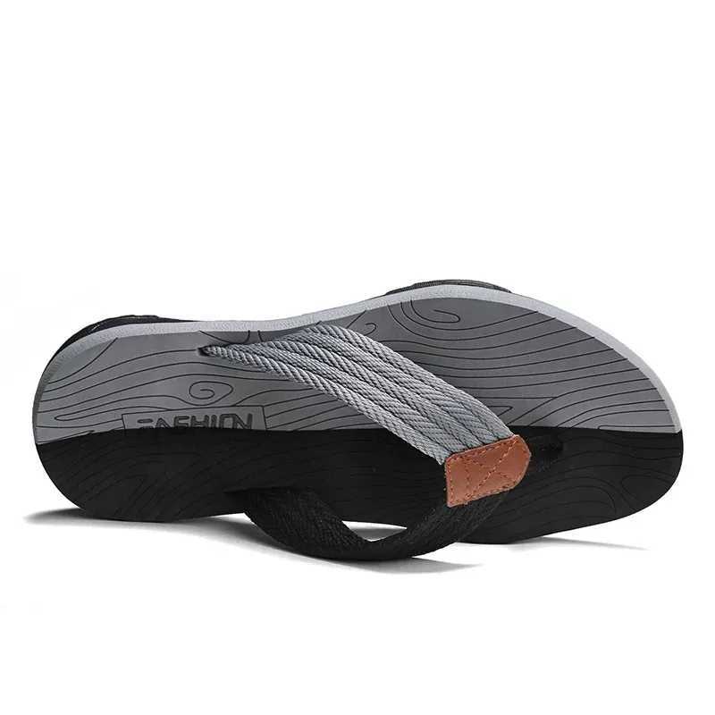 Men Slippers Summer Flip Flops Brand Fi Outdoor Comfortable Casual Slides Shoes N-slip Beach Men SandalsXJ250207