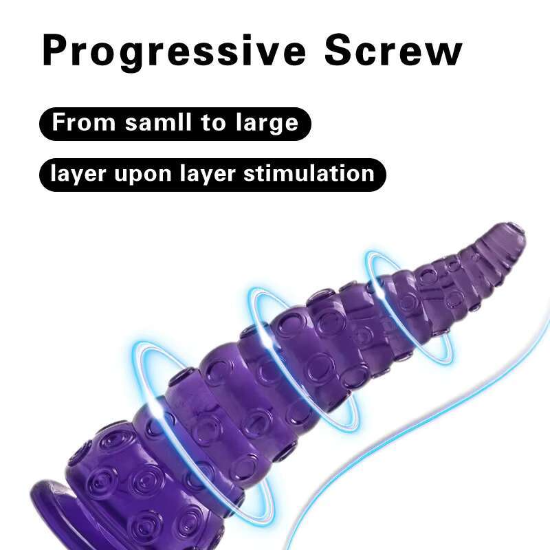 Lesbian Octopus Huge Anal Plug Premium Liquid Silicone Leyuto Monster Dildo Adult Sex Toy With Dong-Strong Suction Cup