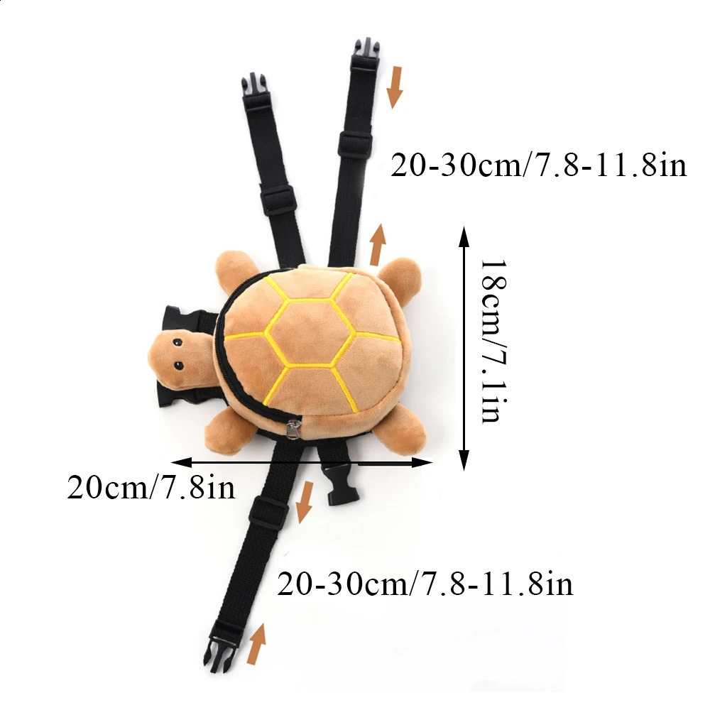 Dog Snack Bag Turtle Shape Dog Bag Pet Backpack Puppy School Bag Large Capacity Convenient Soft Portable Cute 250206