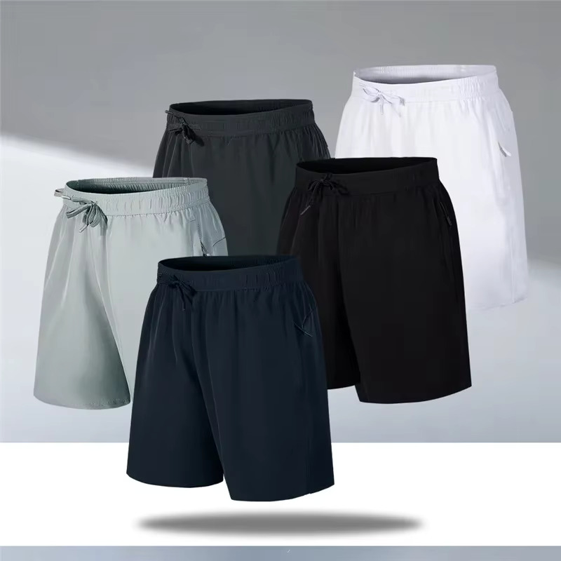 Men's Basketball Fitness Training Pants Casual Quick Drying Loose Fit Ice Silk Beach Shorts