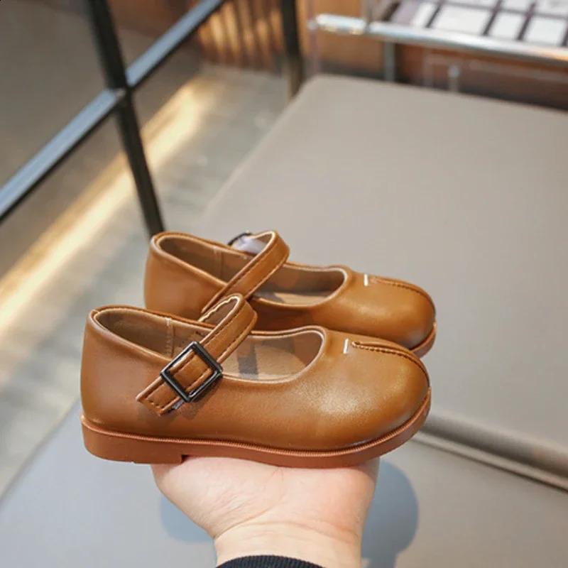 Girl Shoes Soft Sole Sheep Hoof Leather Shoes Antiskid Women Loafers Fashion School Girls Party Dresses Shoes 250206