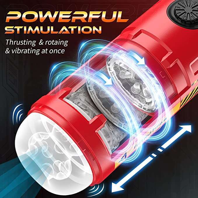 Automatic Male Masturbator Cup with 7 Thrusting Rotating Modes for Stimulation Stroker Blowjob Adult Sex Toy For Men