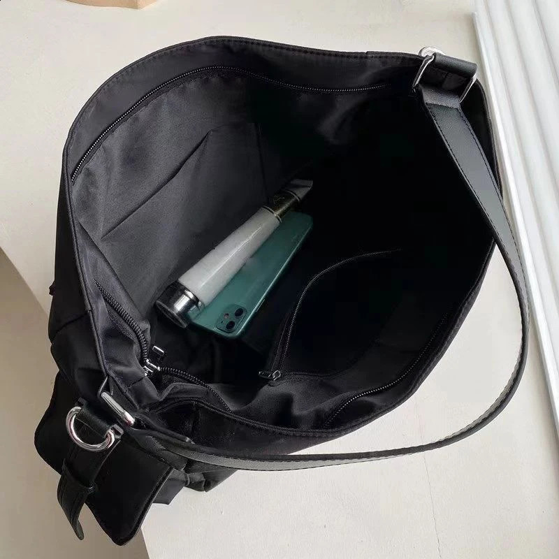 Female Stylsih Tote Bag black Hobo Handbag Large Capacity Shoulder Bags Ladies Soft PU Leather Messenger Women Shopper 250206