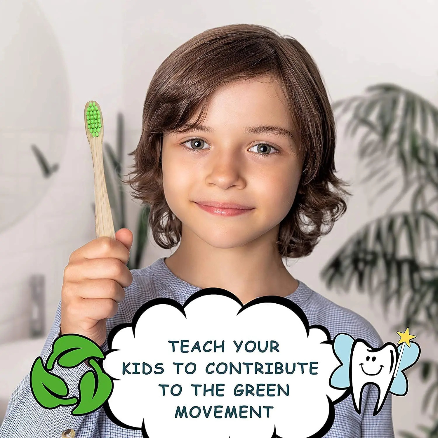 10/30/50 Pack Natural Bamboo Toothbrushes eco friendly Family el Charcoal Bamboo Wood Teethbrush for Adults Kids Child 250206