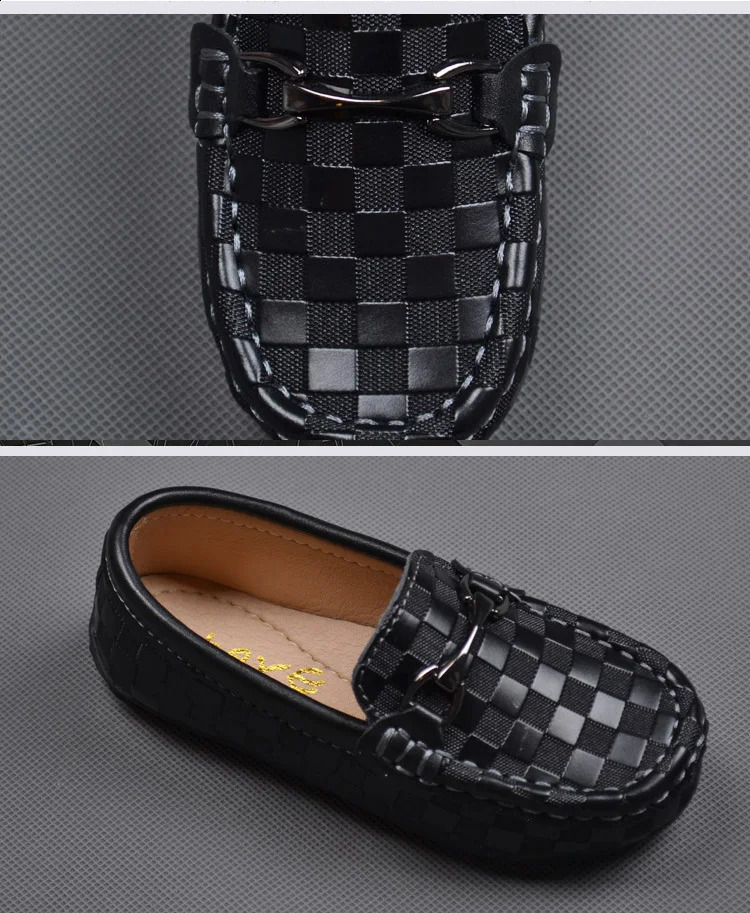 Boys Girls Shoes Moccasins Soft Kids Loafers Children Flats Casual Boat Shoes Childrens Wedding Leather Shoes autumn Fashion 250206