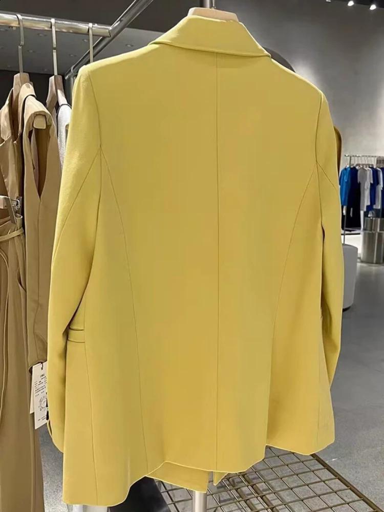 Chic Office Lady Blazer Womens Coats Spring Autumn Female Tops Street Trend Ladies Outerwear Blazers for Women Jacket Clothing 250120
