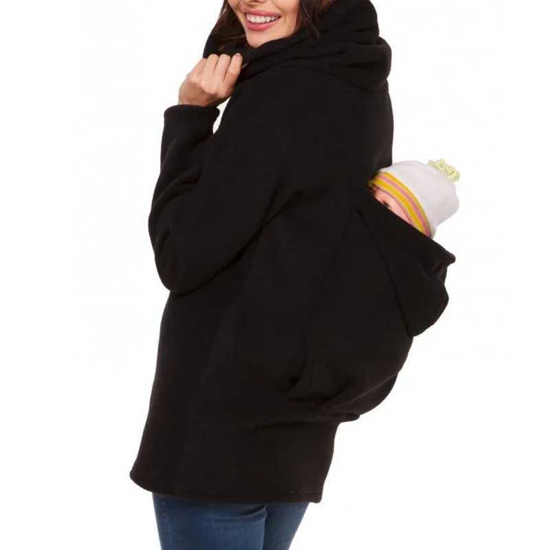 Autumn and Winter Kangaroo Coat Pregnant Womens Clothing Size Up Pregnant Womens Sweater Pregnant Womens Clothing 0-12 Months Pregnant Women Hoodie W2