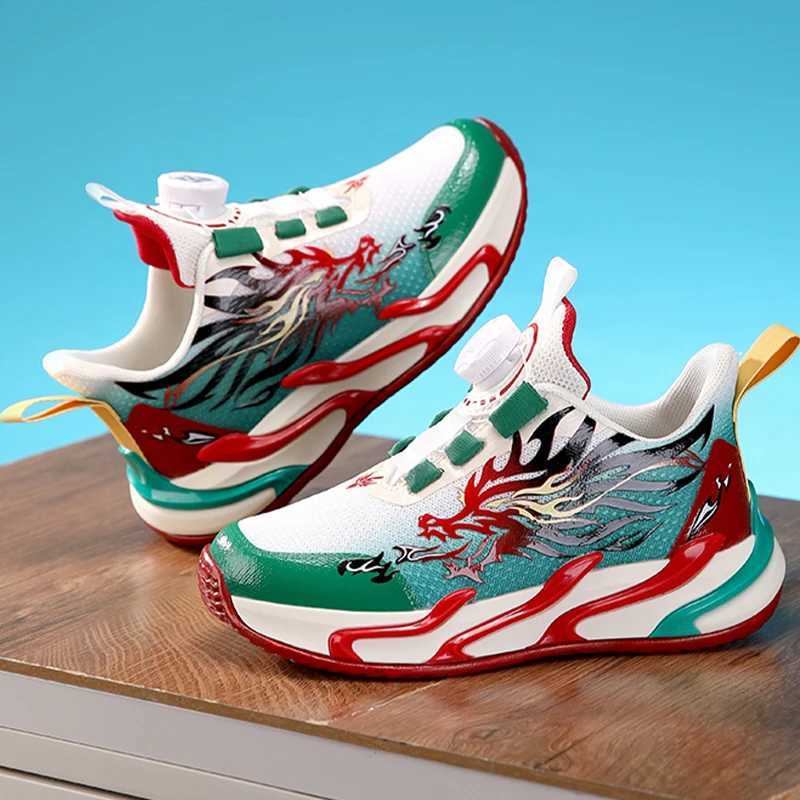 Fashion Children Walking Shoes 2025 Spring New Breathable Comfort Colorful Sports Shoes Mesh Rotating Buckle Running Shoes Kids W250207