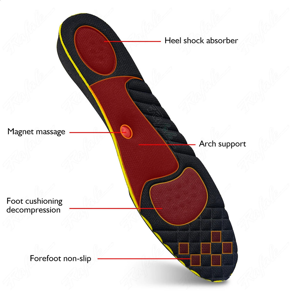 Invisible Height Increase Insole For Men Women 2/3/4/5cm Cushion Height Lift Foot Massage Magnetic Massage Shoes Insole Insert 250120