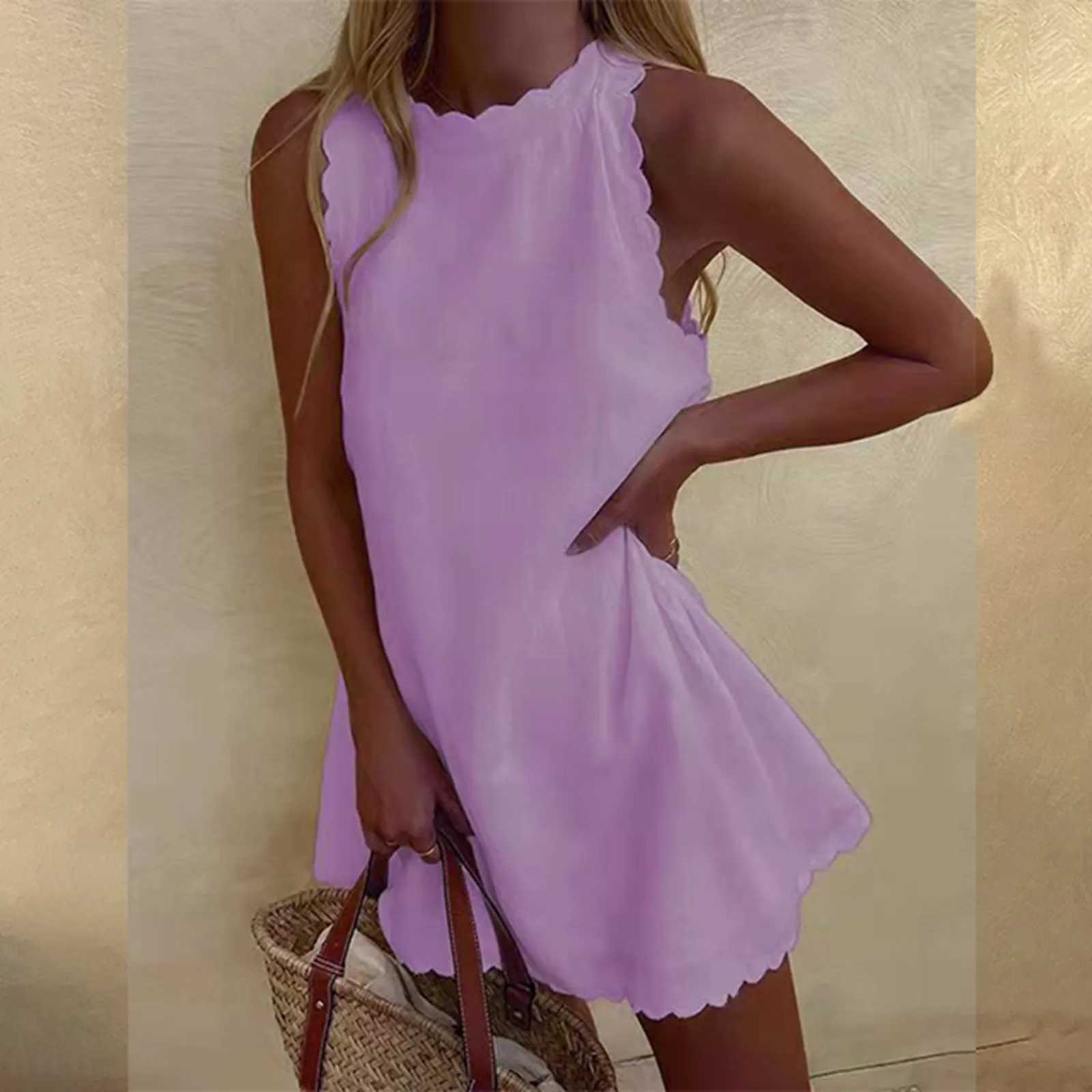 Dresses For Women 2024 Plus Size WomenS Summer New Sveless Casual Mini Dress Printed Loose Vestidos En Oferta LiquidaciNXJ2500207