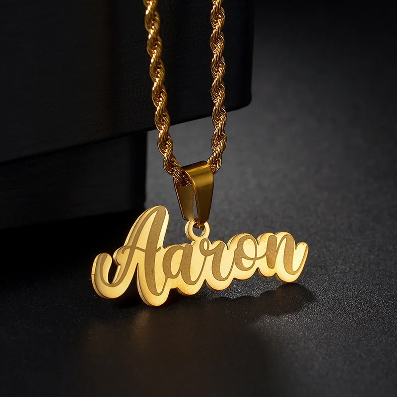 Nextvance Custom Name Necklace For Men Women Personalized Nameplate Stainless Steel Detachable Pendant Fathers Day Jewelry Gift 250206